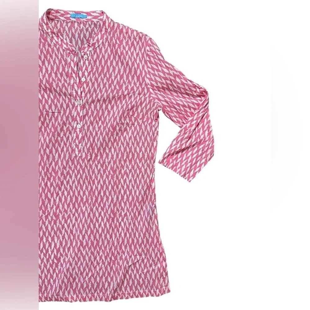 J McLAUGHLIN ~ Sandy Lawn 3/4 Sleeve Tunic TOP S - Picture 4 of 7